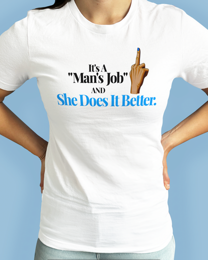 It’s A “Man’s Job” And She Does It Better.
