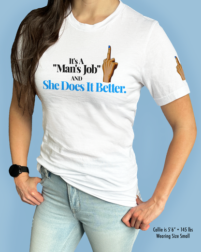 It’s A “Man’s Job” And She Does It Better.