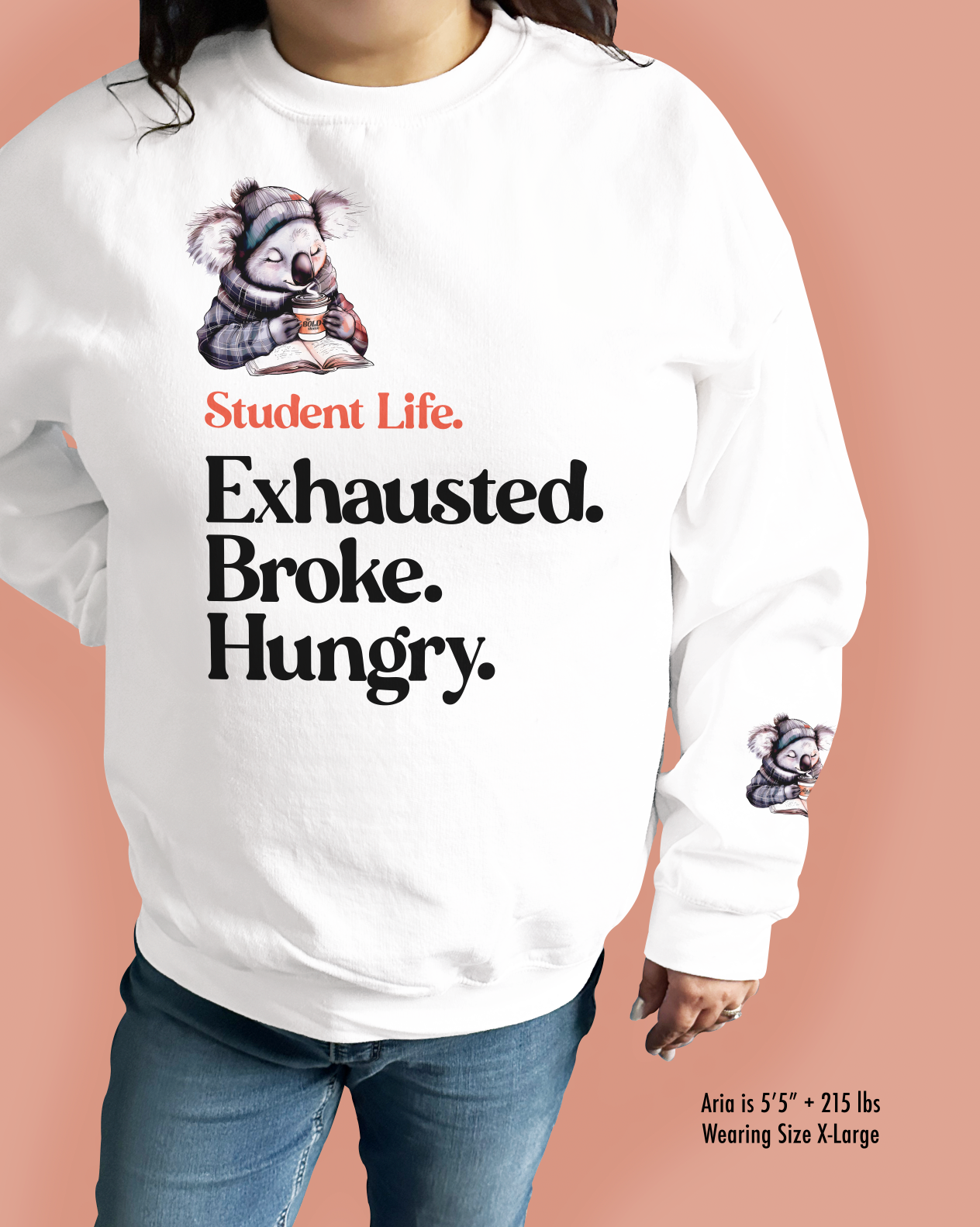 Student Life. Exhausted. Broke. Hungry.